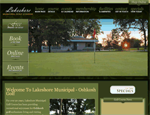Tablet Screenshot of lakeshoregolfcourse.net